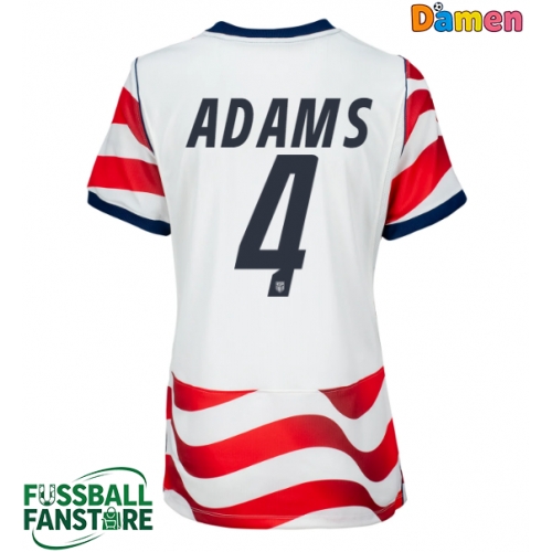 Vereinigte Staaten Tyler Adams #4 Replik Heimtrikot Damen WM 2026 Kurzarm
